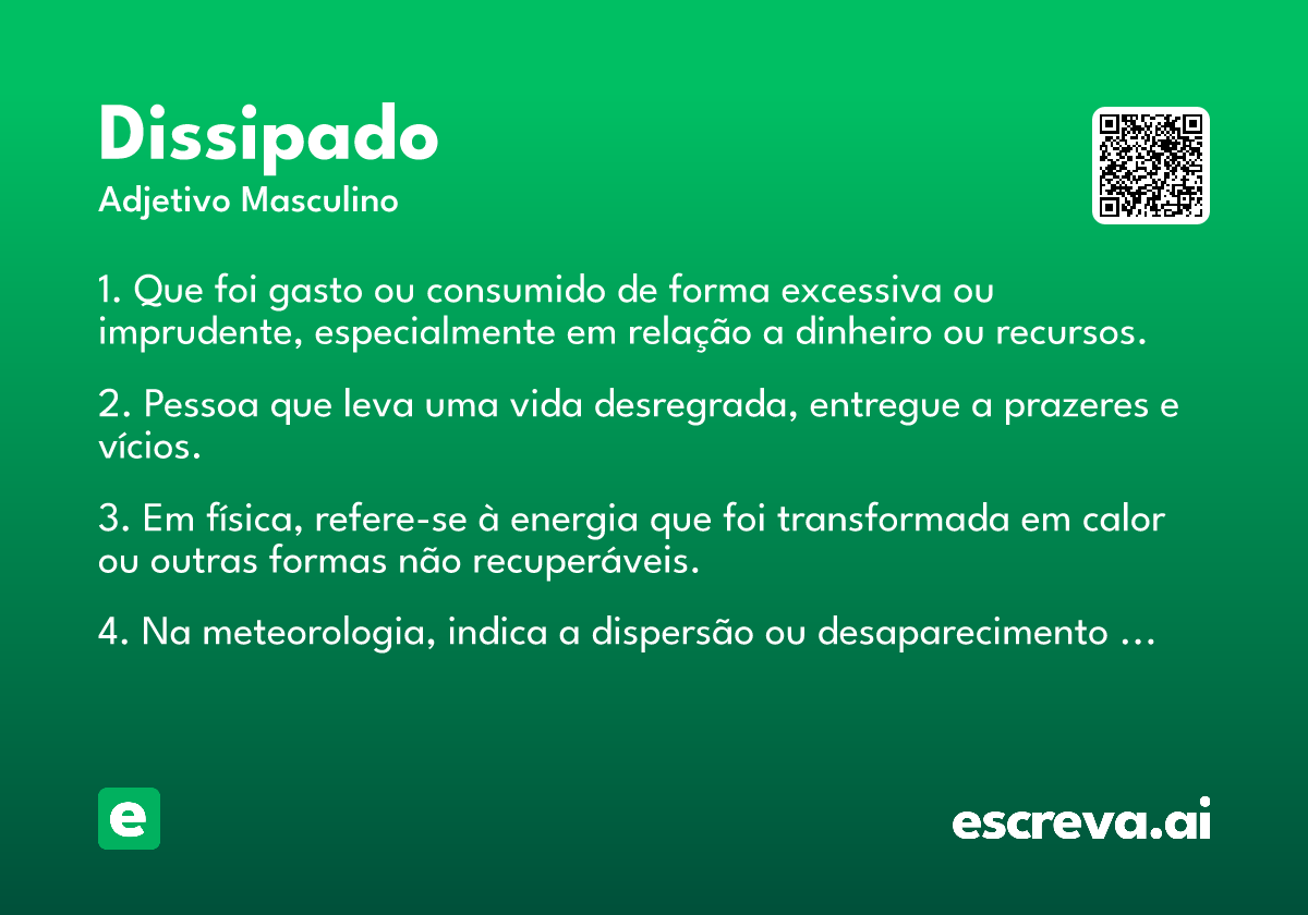 dissipado