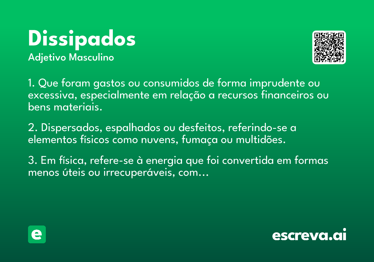 dissipados