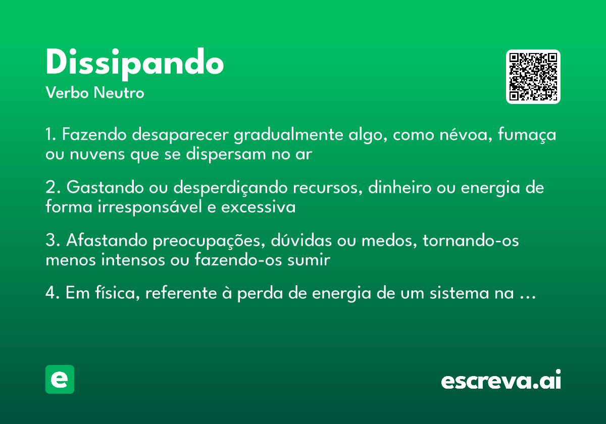 dissipando