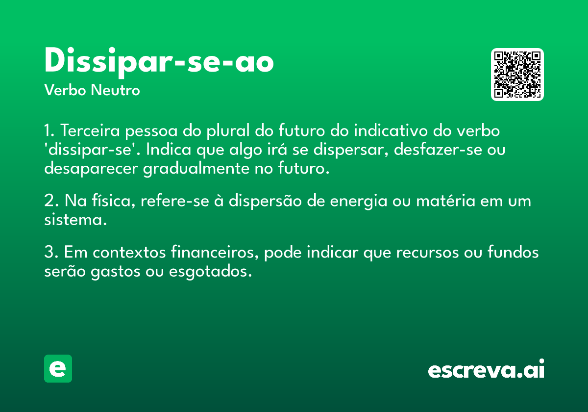 dissipar-se-ao