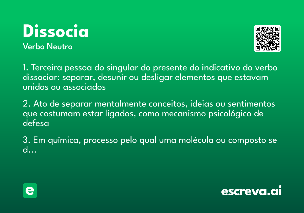 dissocia