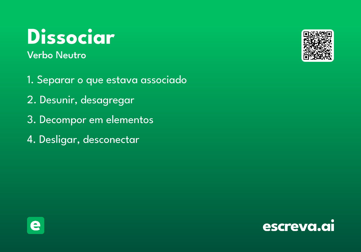 dissociar
