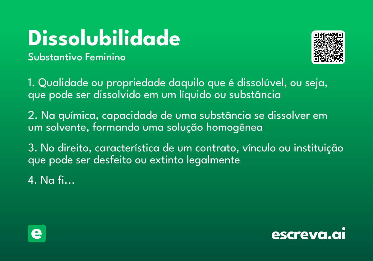 dissolubilidade