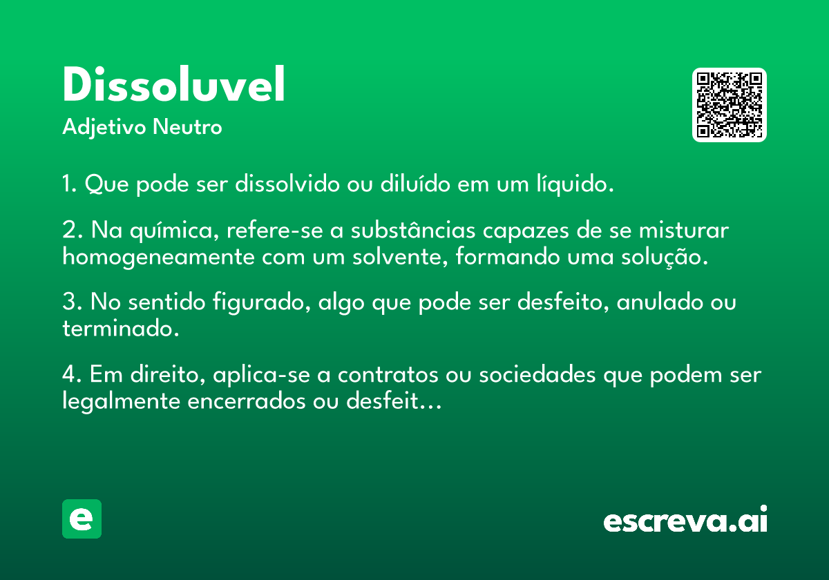 dissoluvel