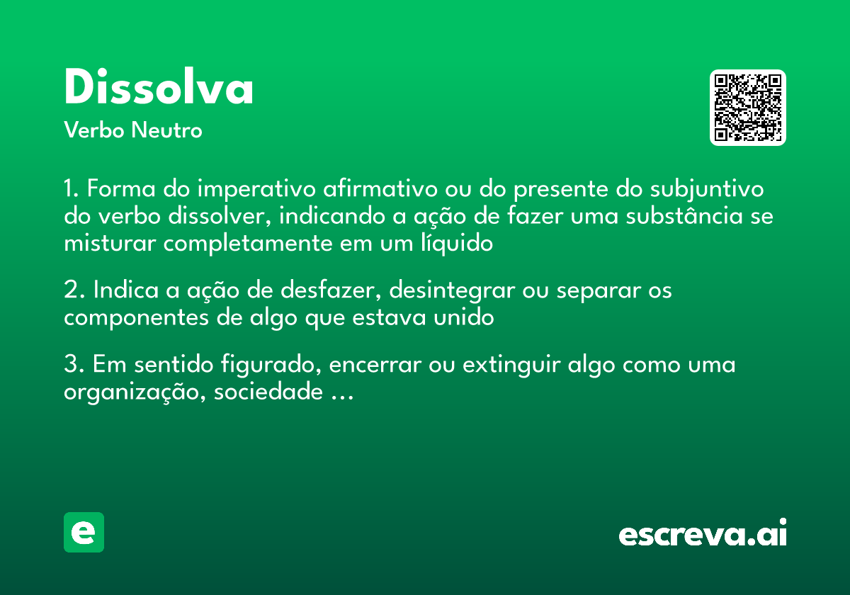 dissolva