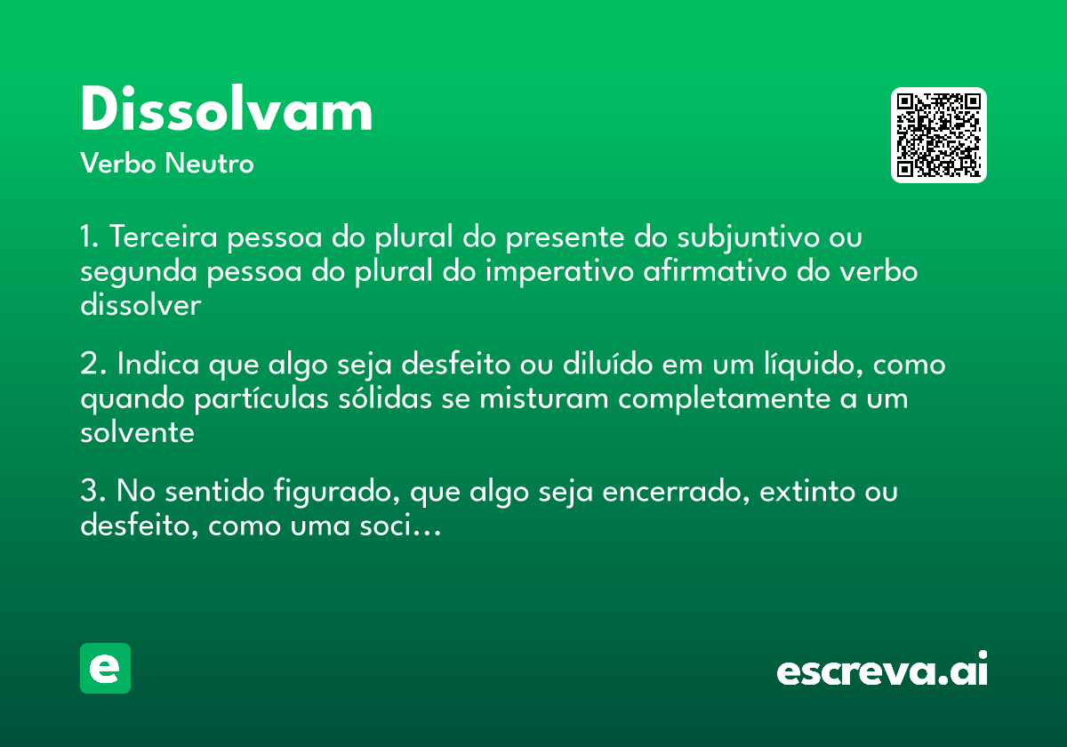 dissolvam