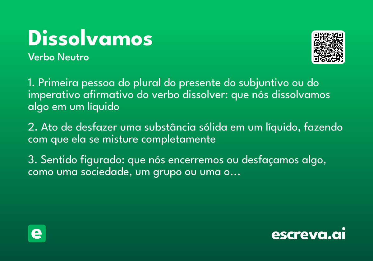 dissolvamos