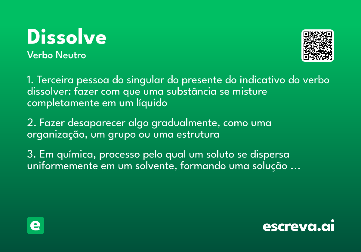 dissolve