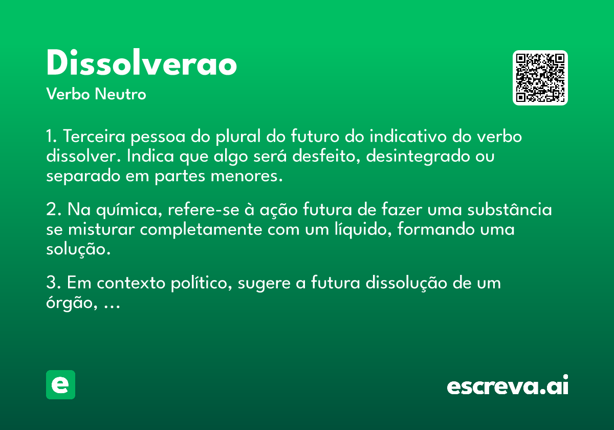 dissolverao