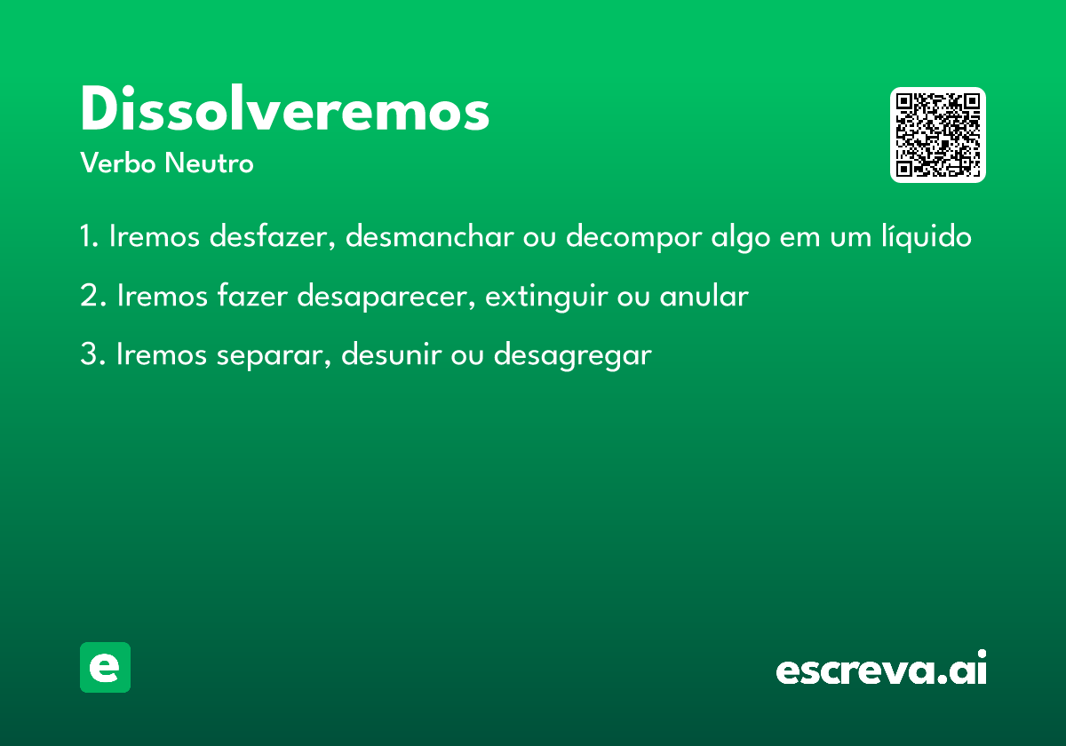 dissolveremos