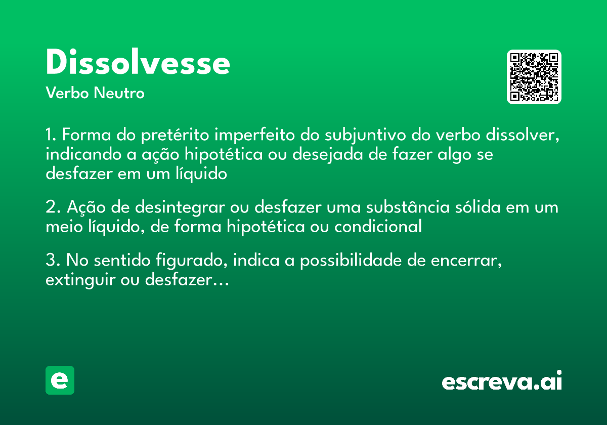 dissolvesse