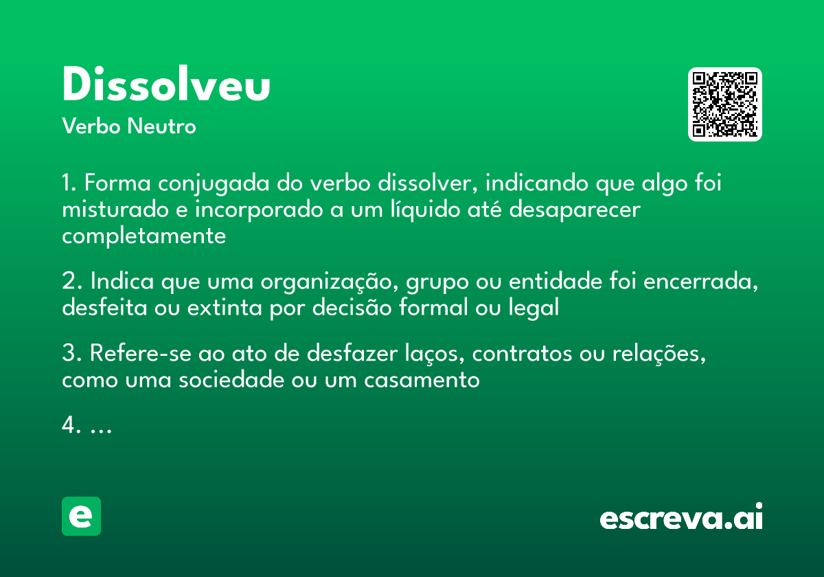 dissolveu