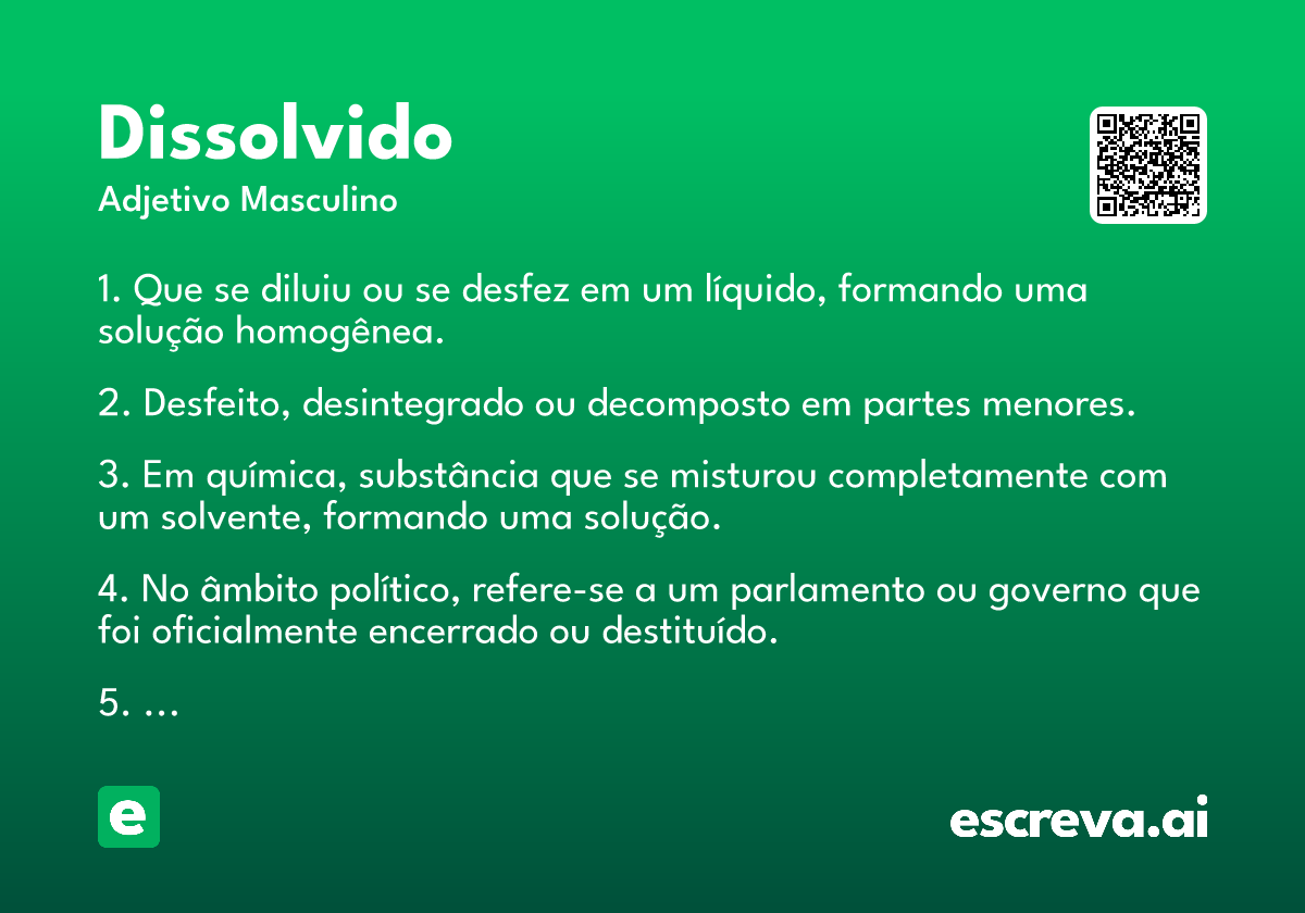 dissolvido