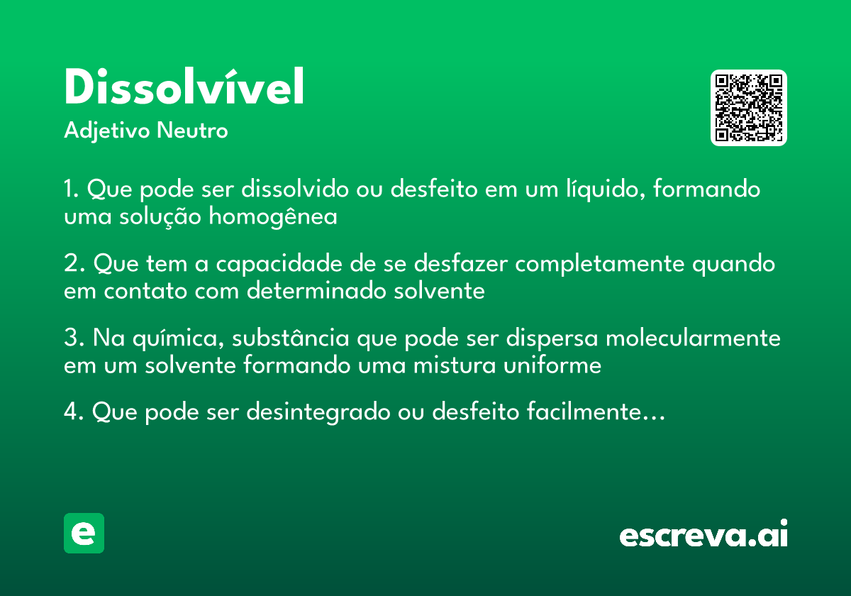 dissolvível