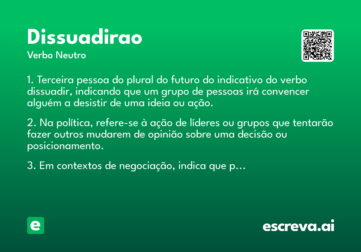 dissuadirao