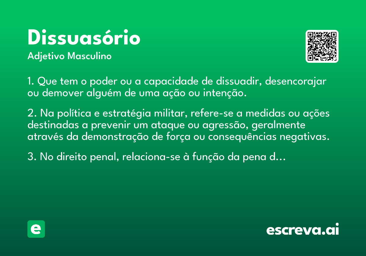 dissuasório