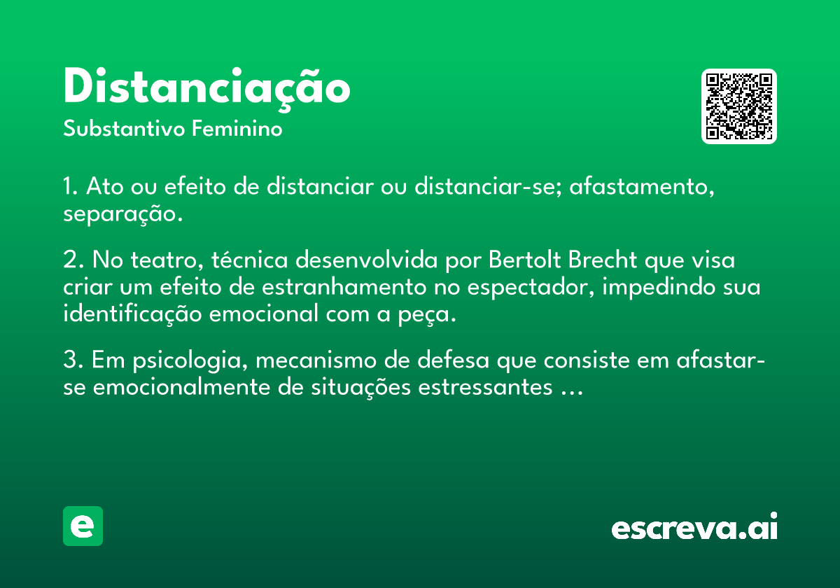 distanciação