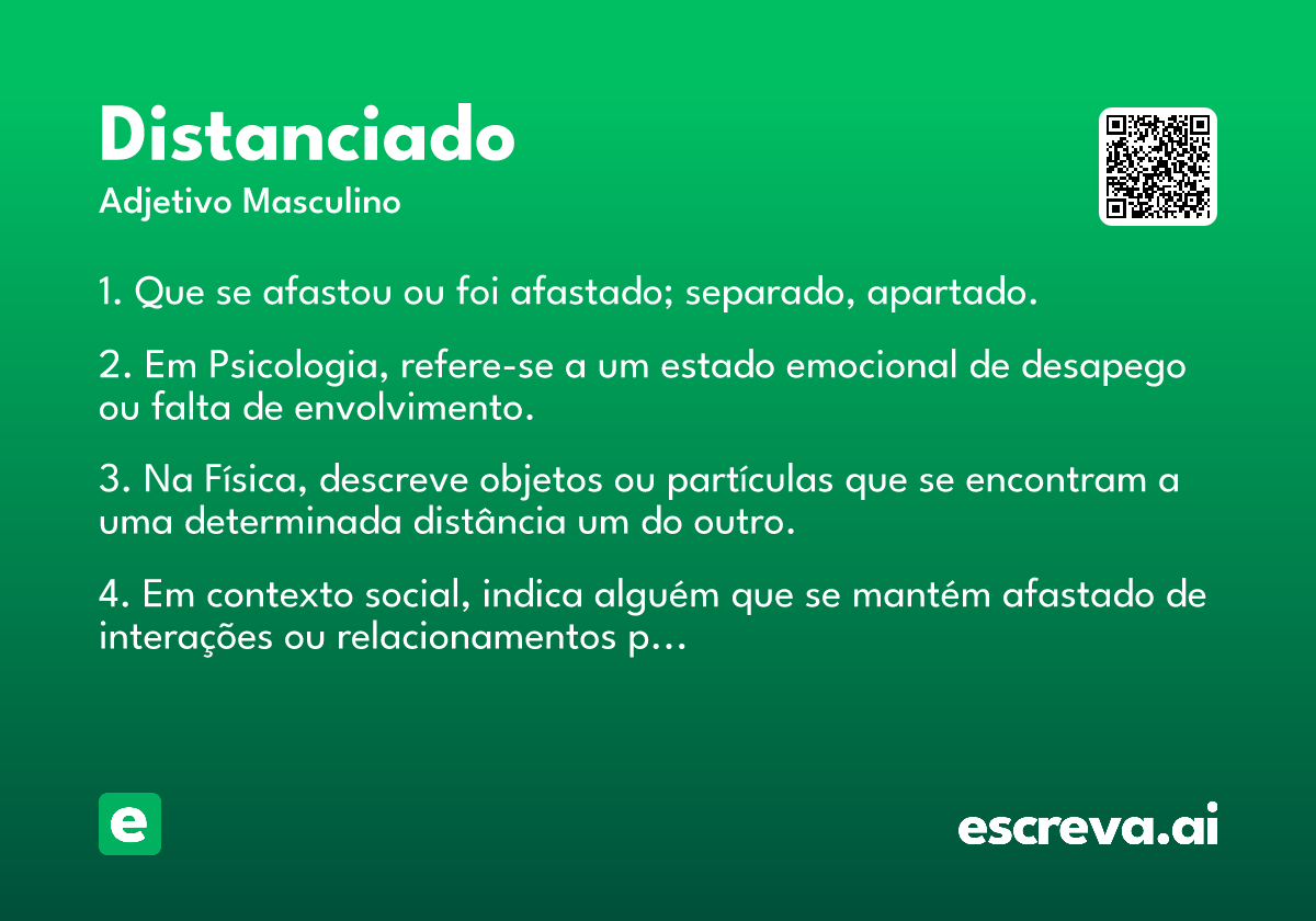 distanciado