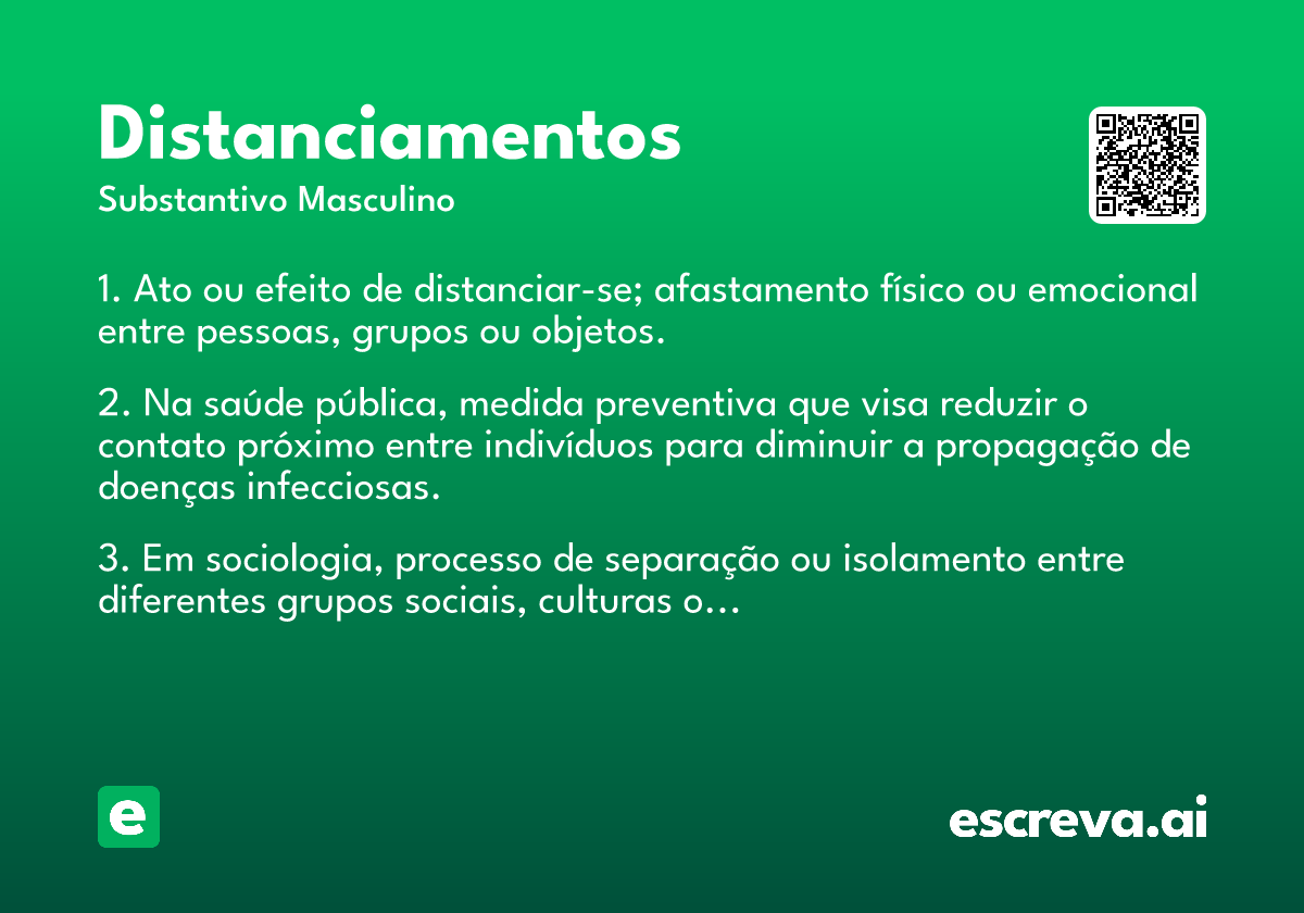 distanciamentos