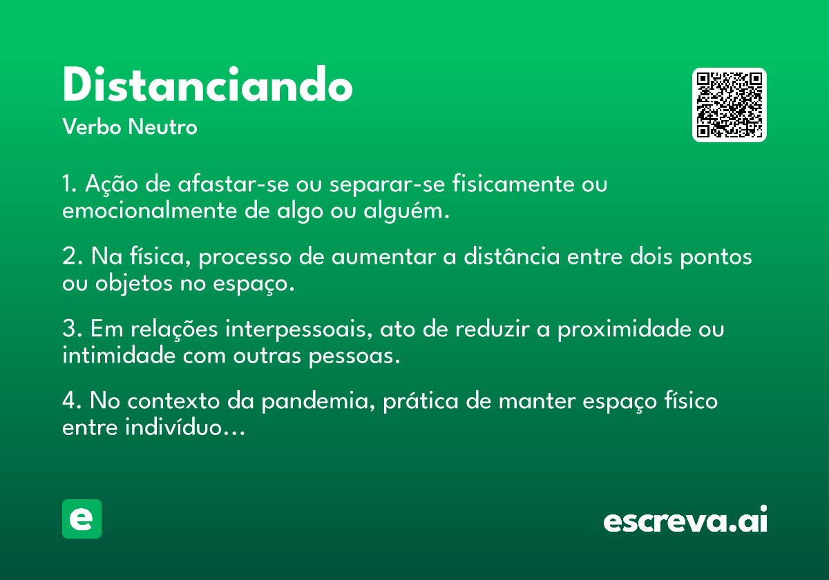 distanciando