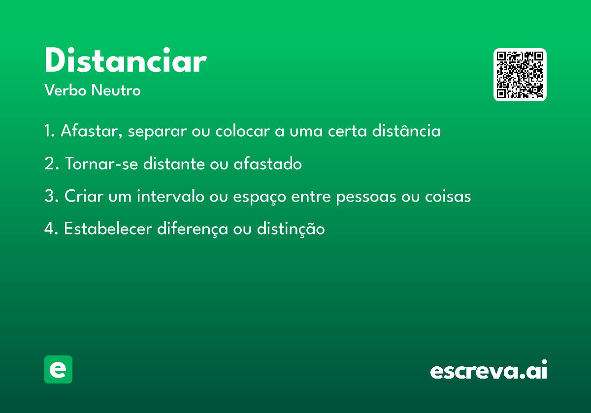 distanciar