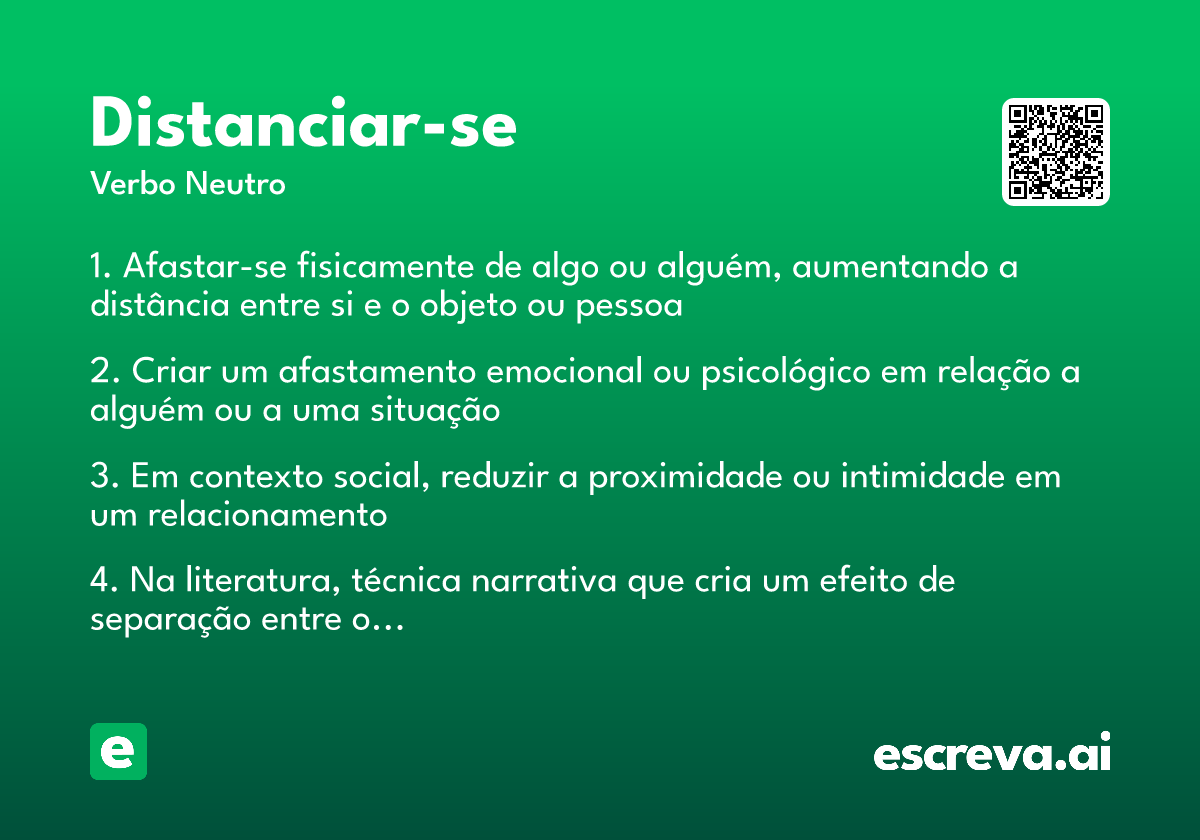 distanciar-se