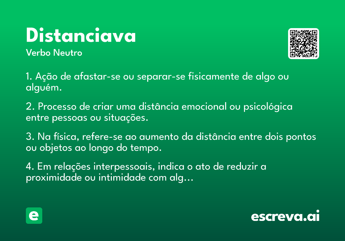 distanciava