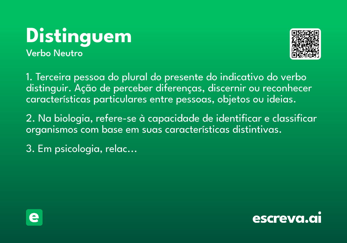 distinguem