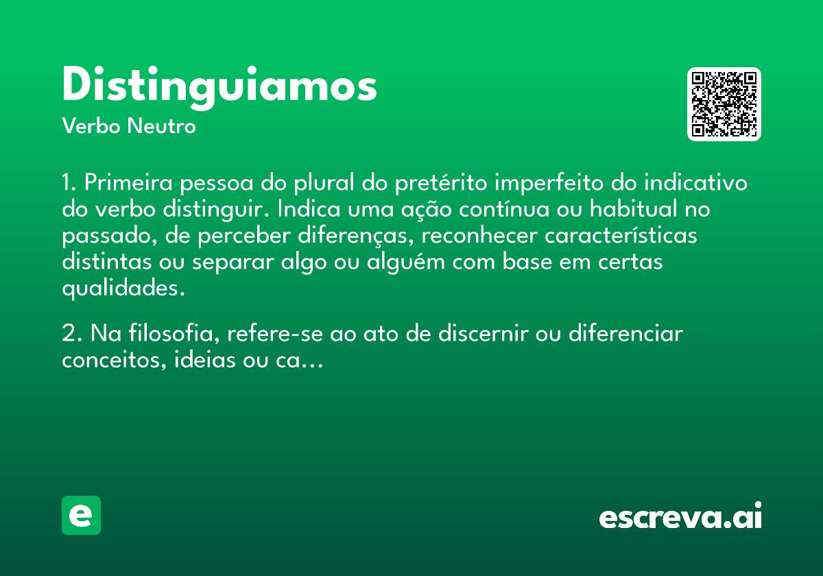 distinguiamos