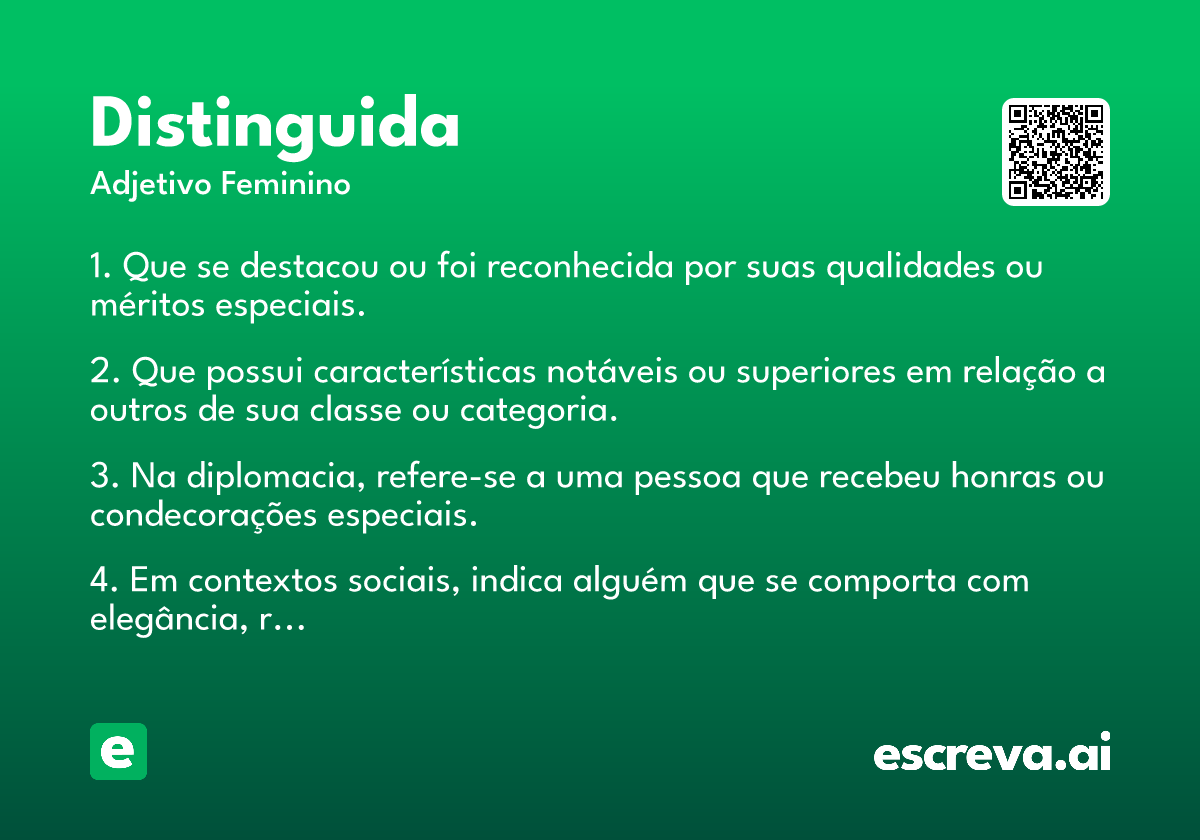 distinguida
