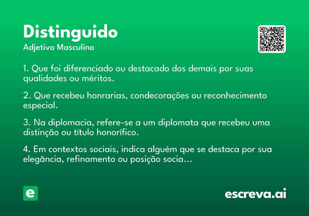 distinguido