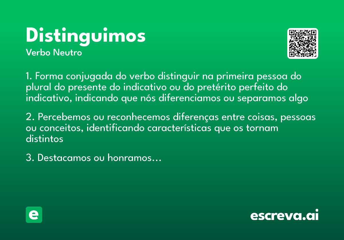 distinguimos