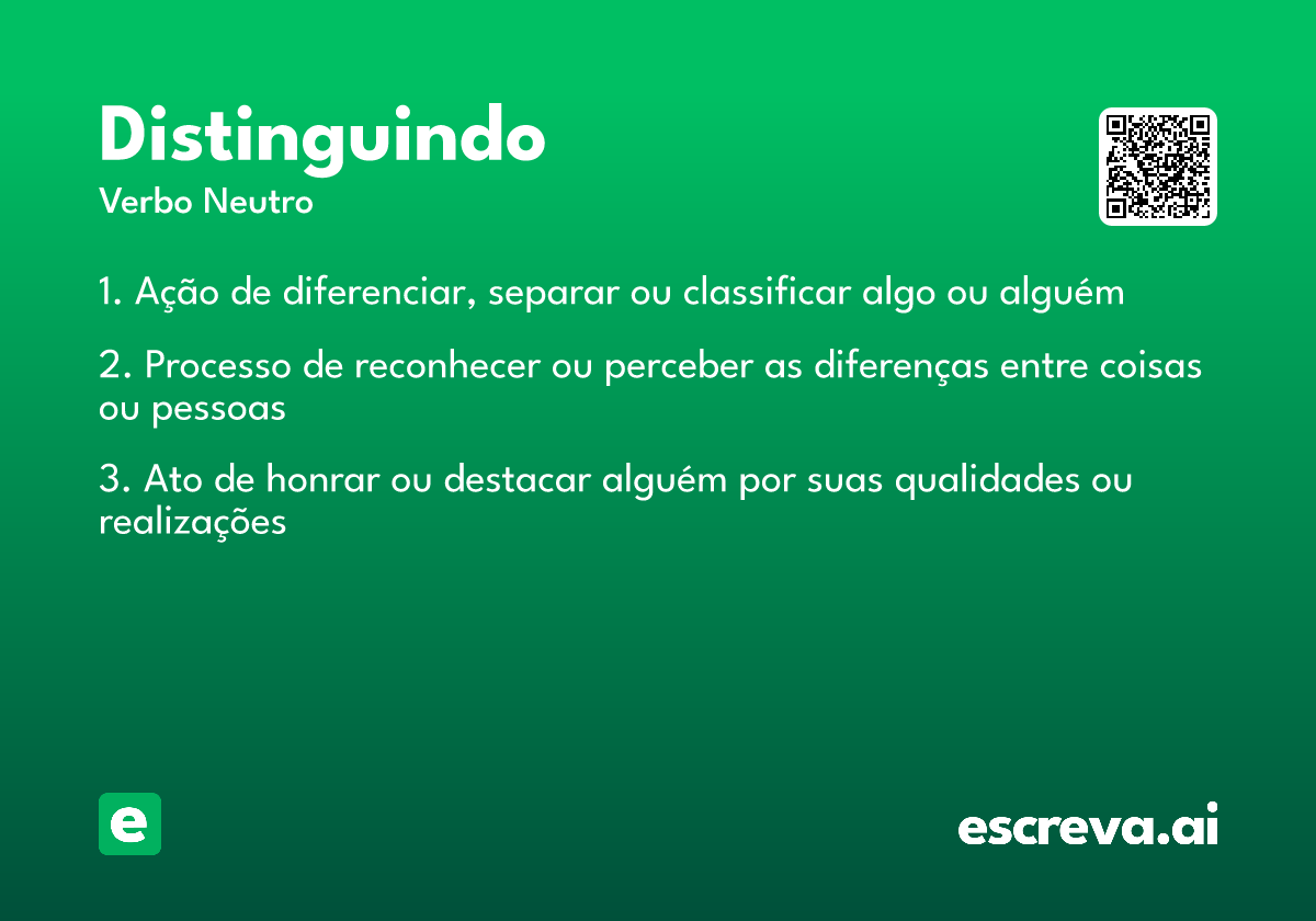 distinguindo