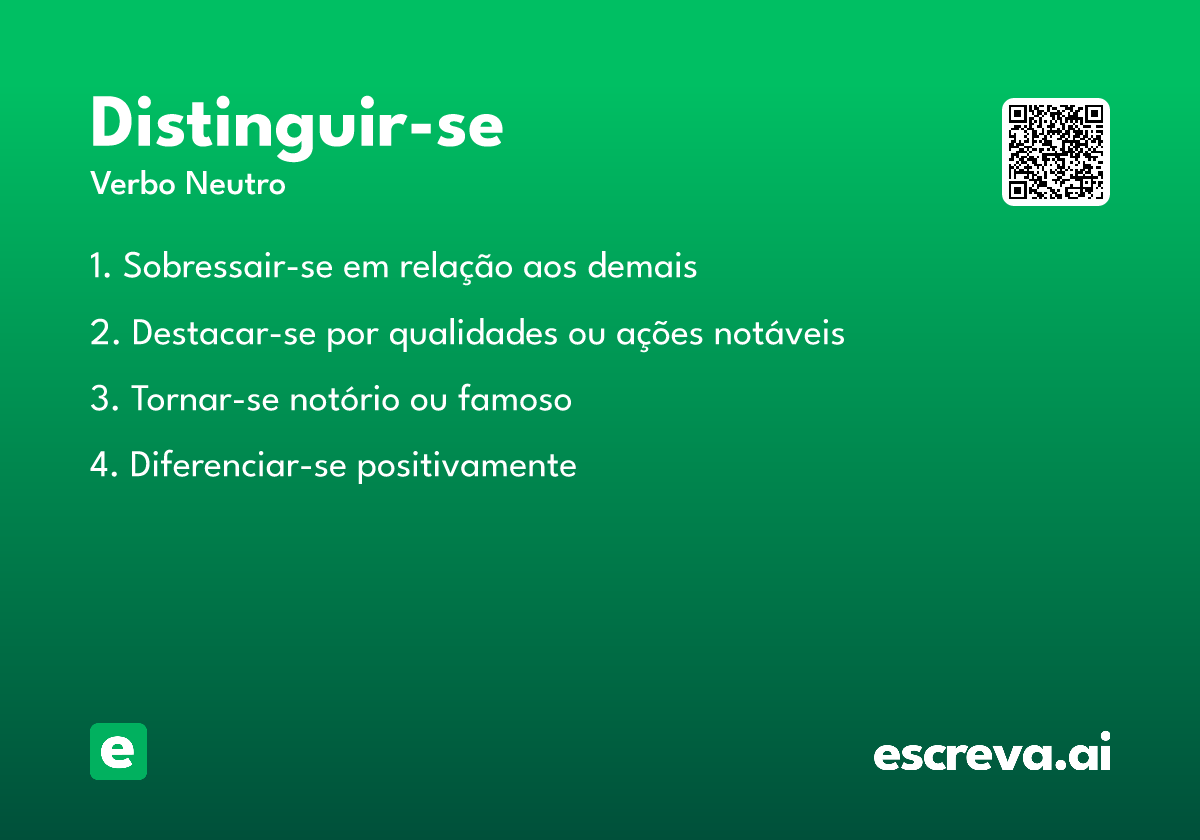 distinguir-se