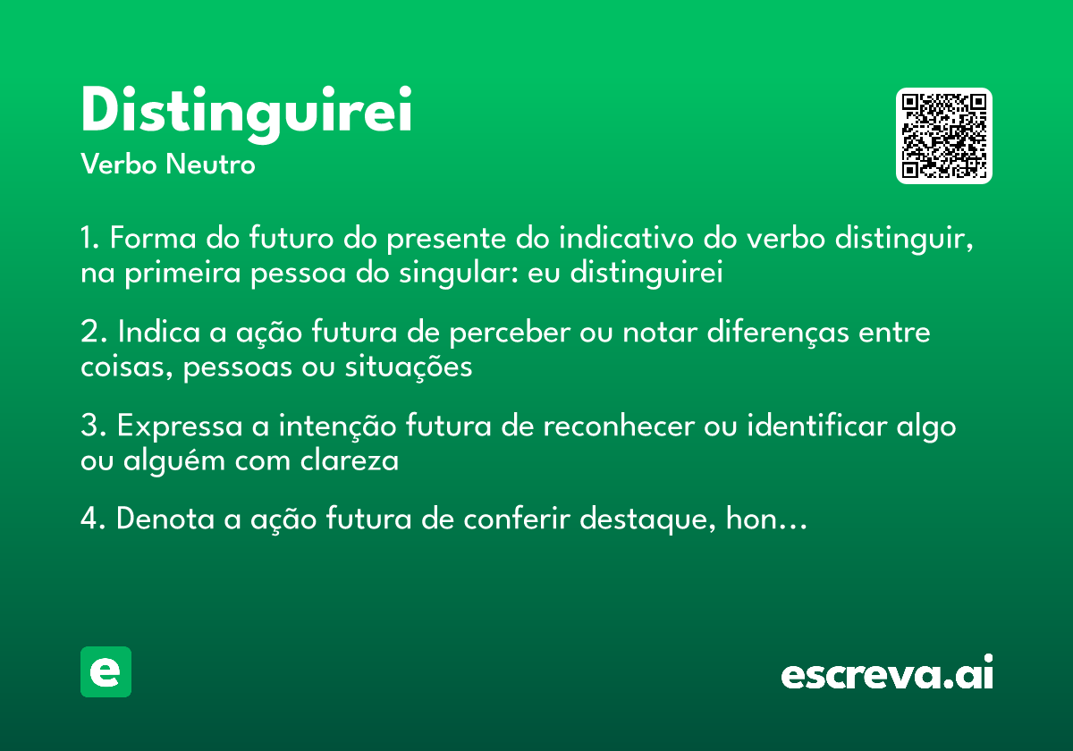 distinguirei