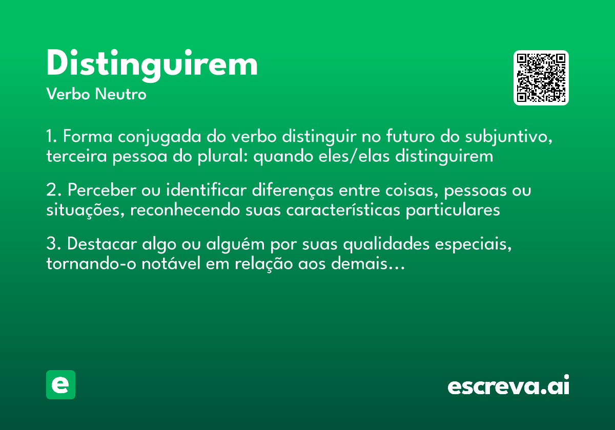 distinguirem