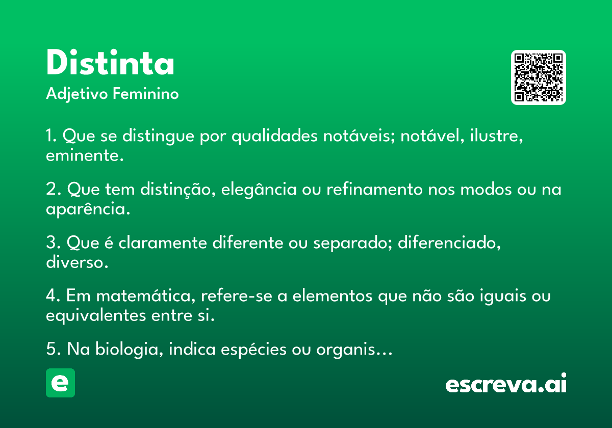 distinta