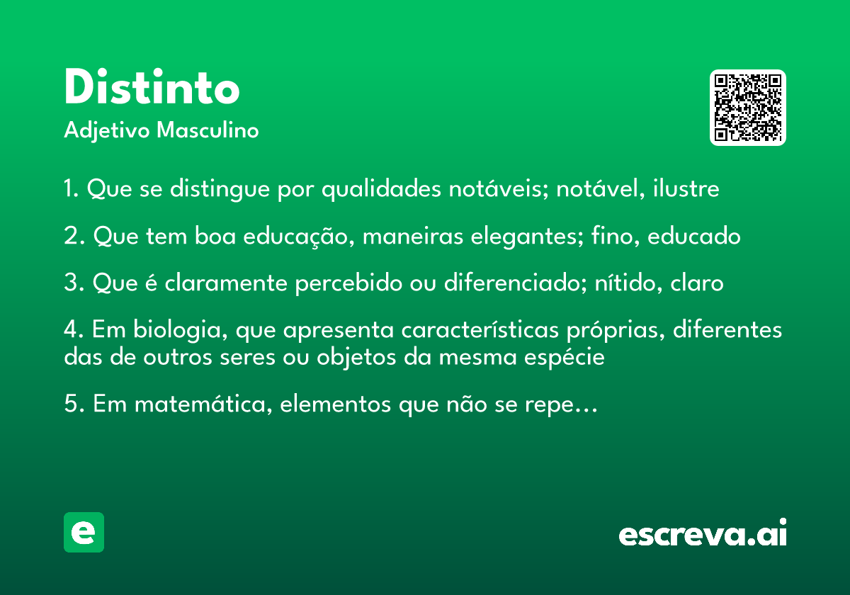 distinto