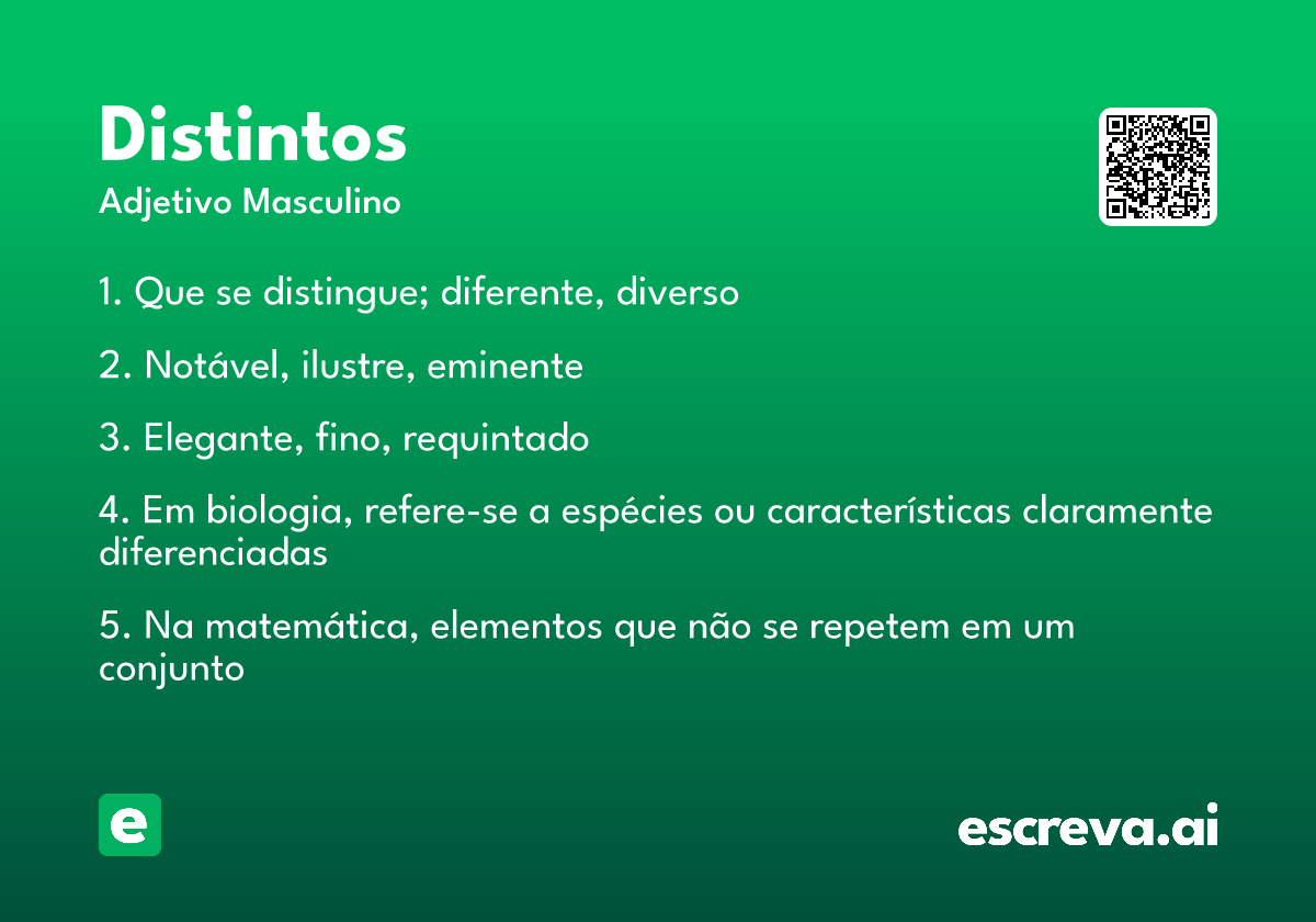 distintos