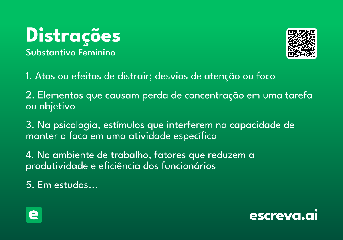 distrações