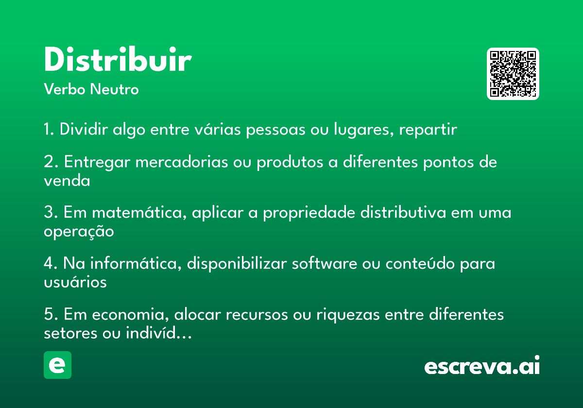 distribuir