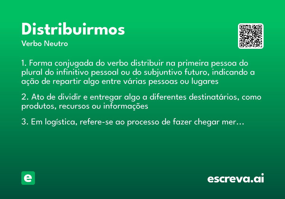 distribuirmos