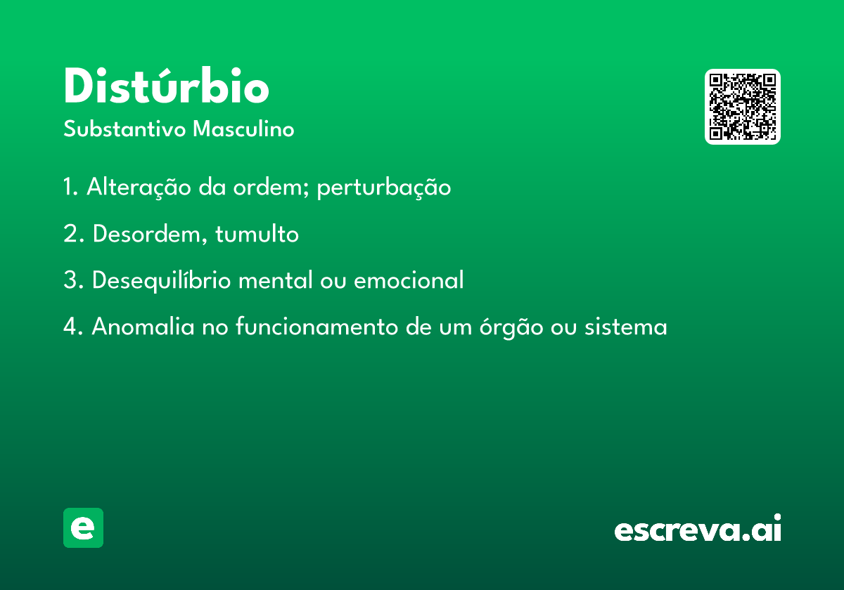 distúrbio