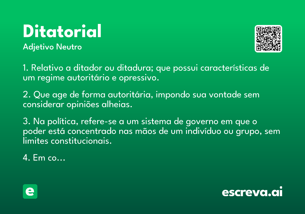 ditatorial