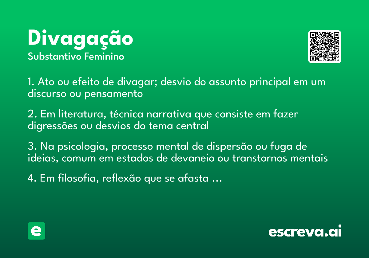 divagação