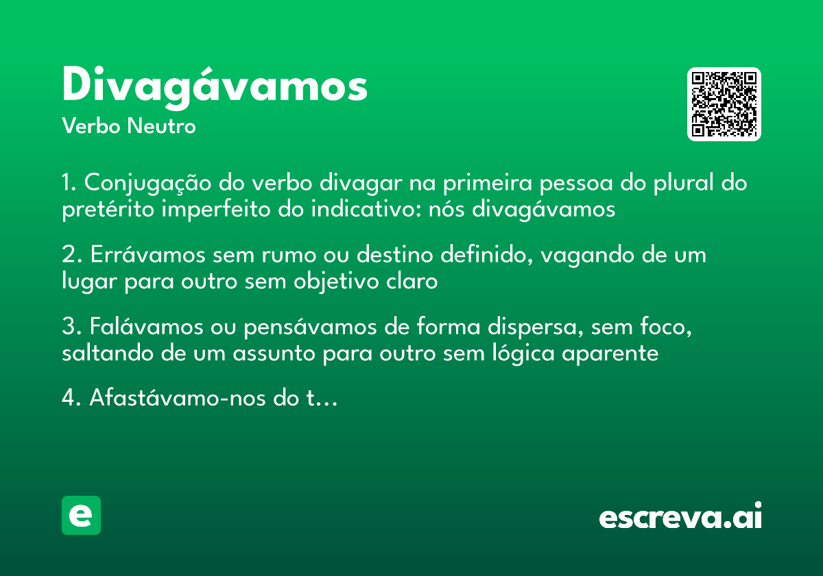 divagávamos