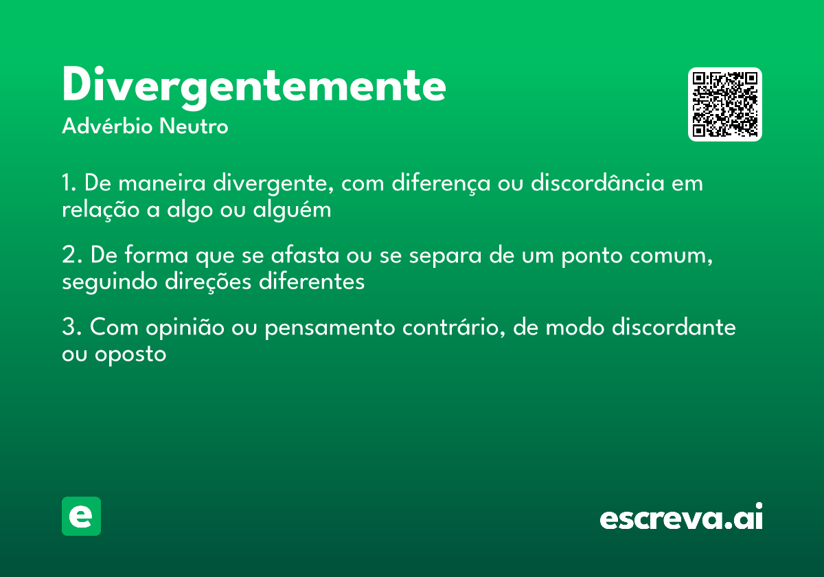 divergentemente