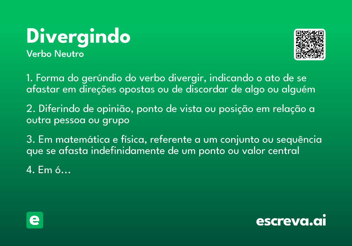 divergindo