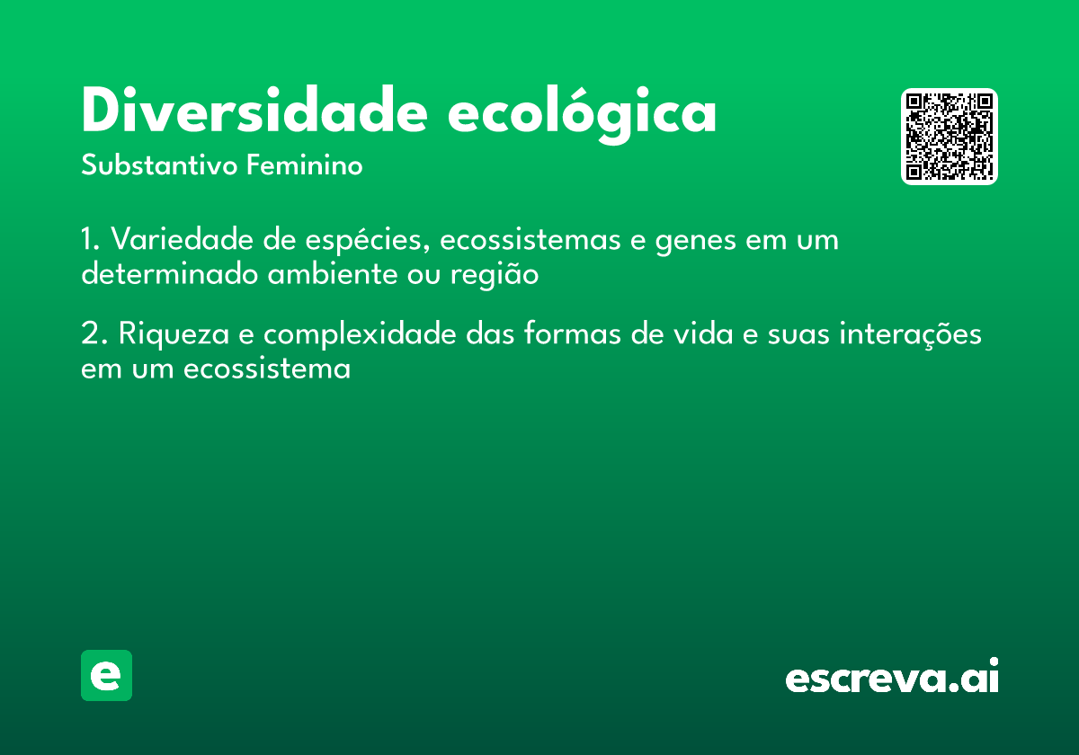 diversidade ecológica