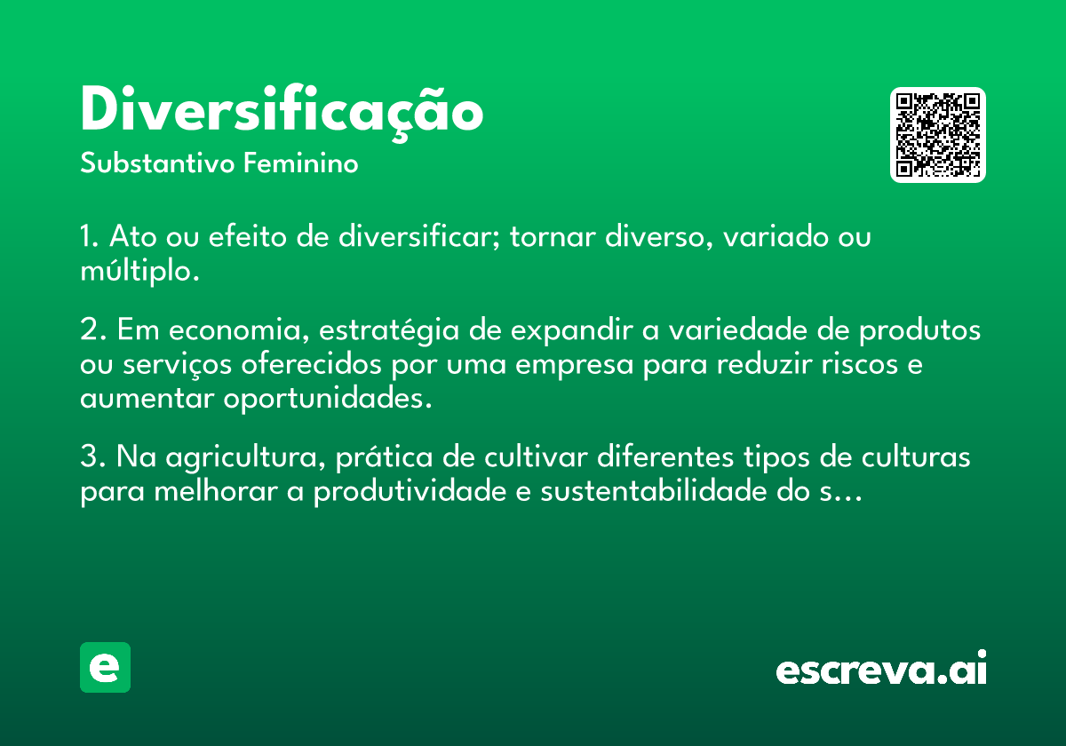 diversificação